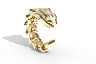 creation of 3d models for jewelry and accessories