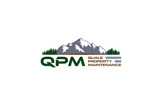 design plowing and property maintenance company logo