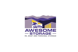 design consulting rv and boat storage market logo