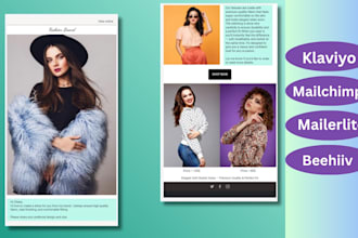 design mailchimp and klaviyo newsletter design