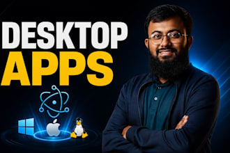 build desktop applications for windows, mac, linux with electronjs