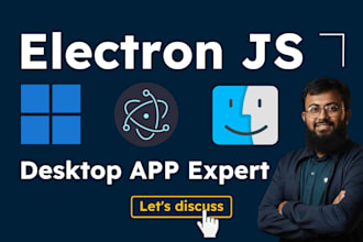 build or convert apps to mac or windows desktop app with electronjs