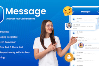build a chat, messaging app, text message app, sms alert app, secret chat app