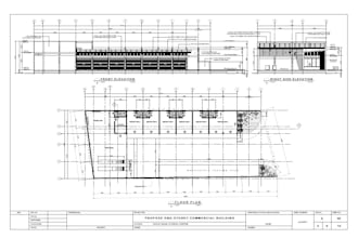 draw 2d floor plan, house plan, elevations, in autocad