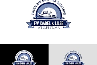 design luxury sailing, transportation, vessel logo