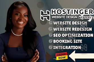 design or build your website using hostinger ai website builder