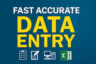 do fast and accurate data entry in excel or google sheets