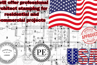 offer professional architect stamping for residential  and commercial project