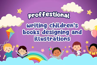 write and design swahili children storybooks with custom illustrations and cover