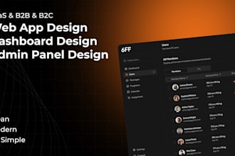 design a modern saas dashboard UI UX in figma