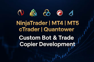 code ninjatrader trading bot or trade copier on mt5 mt4, nt8, ctrader, quantower