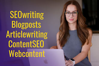 write high quality SEO blog posts and articles