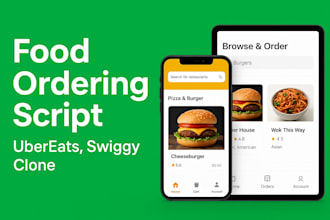 develop a custom food ordering script like ubereats, swiggy, or doordash clone