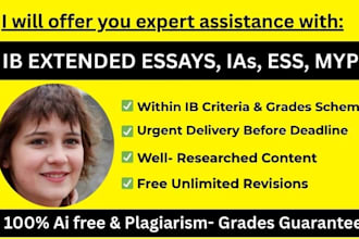 polish and edit your ib extended essay, ess and myp projects in hl and sl