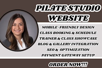 pilates studio website pilates instructor website yoga and pilates website