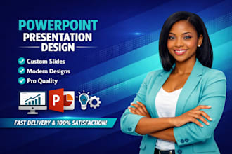 build custom powerpoint template, design powerpoint or improve powerpoint slides