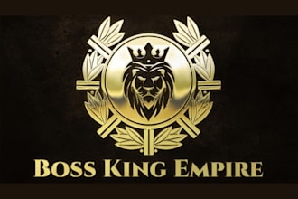 a luxurious, metallic, or elegant gold logo for your brand