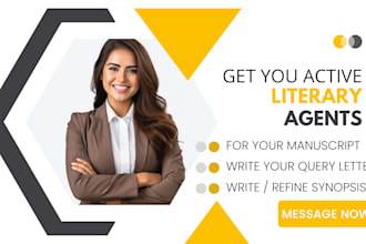 find literary agent for book, screenplay, write query letter, book proposal