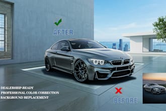 do professional car photo editing and dealer vehicle enhancement