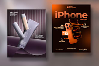 design minimalist business flyer, poster, banner for print and digital
