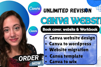 do canva website design canva ebook design, canva workbook design wix