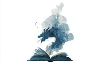 design a fantasy book novel series logo design
