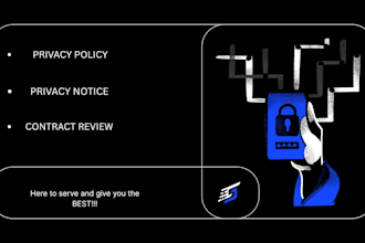 draft privacy policy, notice, and contract review