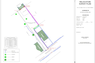 create land survey plotting plans, subdivision maps, and 2d autocad drawings