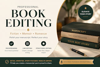 offer editing and proofreading for self published ebooks