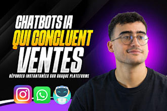build ai chatbots, instagram whatsapp, lead capture