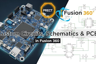 design custom circuits, schematic diagrams, and  pcb layouts in fusion 360