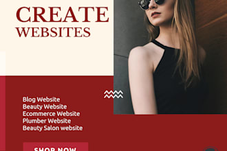 design beauty website and beauty shopify store