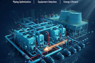 design and optimize chilled water system and plant layout