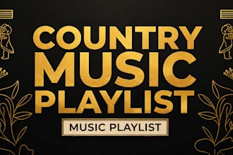 do organic music promotion for your country americana song on a active playlist