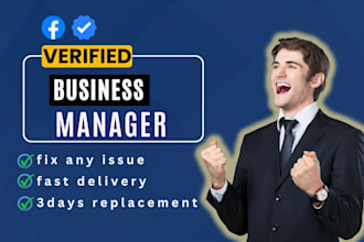 create fresh verified fb business manager and ads account