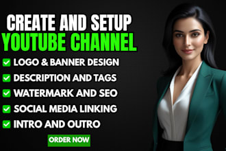 create and setup youtube channel