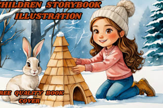 illustrate watercolor children storybook illustration, watercolor illustration
