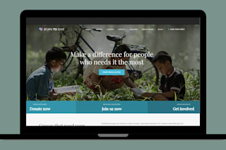 build charity website, crowdfunding website, donation, charity landing page