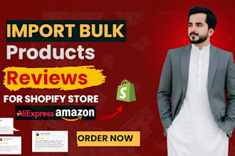 import bulk products review in your shopify store