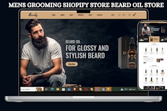 design men grooming shopify store oil hair growth store beard oil butter store