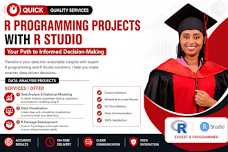 help you in solving r programming ,r studio projects