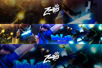 design a cinematic minecraft banner and pp for you