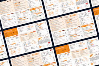 create a minimalist digital menu