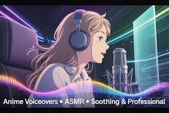 record your audiobook, anime voice, voice actress, erotic voice, intimate nsfw