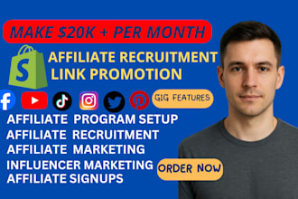 do affiliate recruitment marketing affiliate program setup MLM link promotion