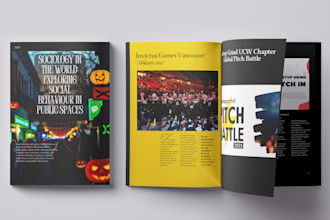 design professional magazines for you