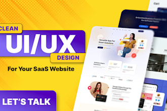 design clean UI UX for your saas