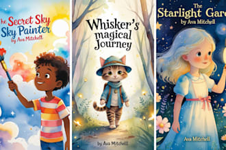 illustrate children story book illustration in water color style using ai
