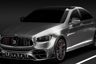 luxury 3d car model,car visualization,3d rigging, interior trim,bodykits design