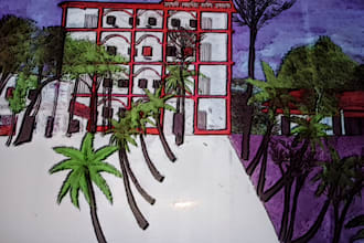create a natural garden by hand with watercolors